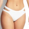 Active Split Band Hipster Bikini Bottom - White