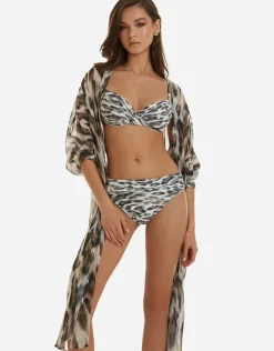 Africa Midi Beach Shirt - Animal