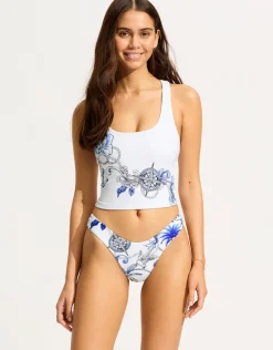 Ahoy Scoop High Cut Rio Bikini Pant - White