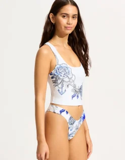 Ahoy Scoop High Cut Rio Bikini Pant - White