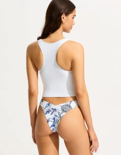 Ahoy Scoop High Cut Rio Bikini Pant - White
