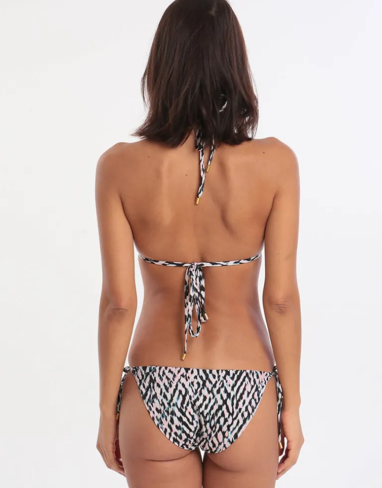 Alicia Ring Tri Bikini Top - Abstract
