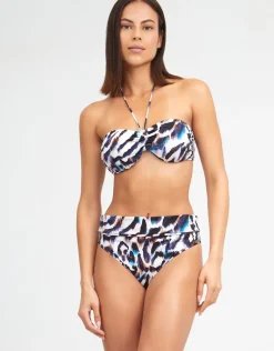 Alika Bandeau Bikini Top - Animal