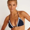 Allchic Bluco Triangle Bikini Top - Navy