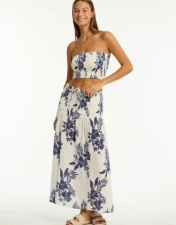 Aloha Beach Skirt - White