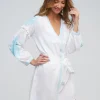 Amara Tunic - White and Light Blue