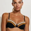 Antagonist Underwired Bikini Top - Black Sand Caramel