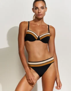 Antagonist Underwired Bikini Top - Black Sand Caramel