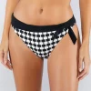 Audrey Bikini Pant - Black and White
