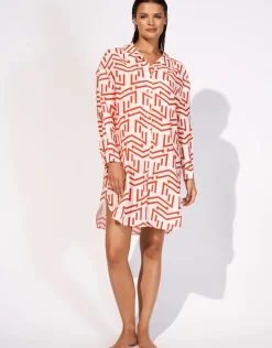 Beach Shirt - White Flame