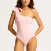 Beau One Shoulder Swimsuit - Blossom