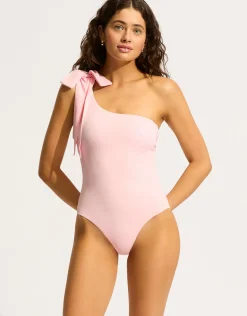 Beau One Shoulder Swimsuit - Blossom