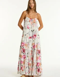 Belle Tiered Maxi Sundress - Coconut