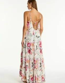 Belle Tiered Maxi Sundress - Coconut