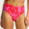 Birds of Paradise High Waist Bikini Pant - Chilli Red