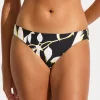 Birds of Paradise Reversible Hipster Bikini Pant - Black