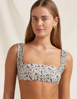 Bisou Vacances Crop Bikini Top - Ditsy Floral