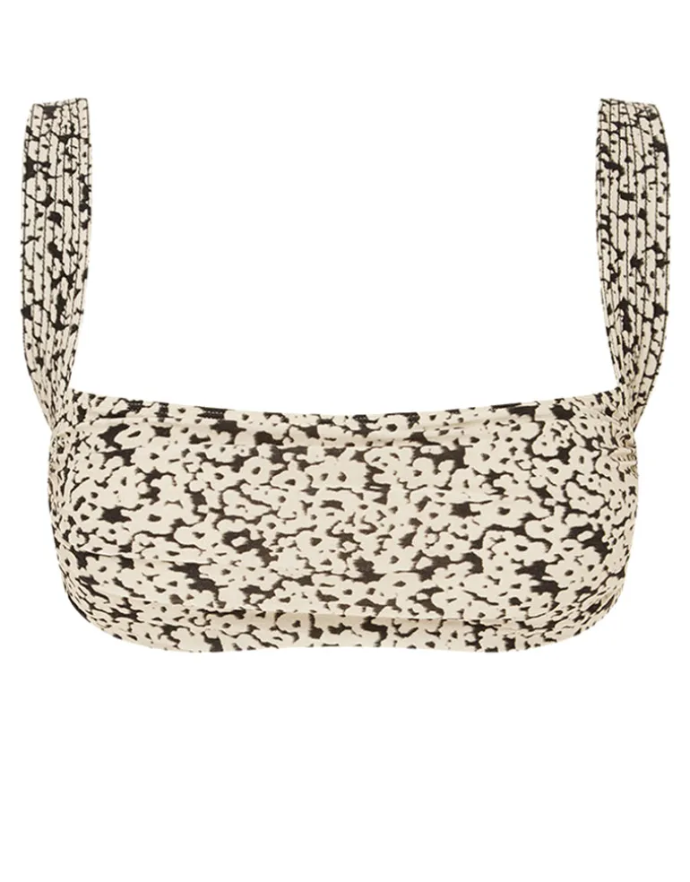 Bisou Vacances Crop Bikini Top - Ditsy Floral