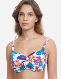 Bohemian Gypsy D Cup Bikini Top - White