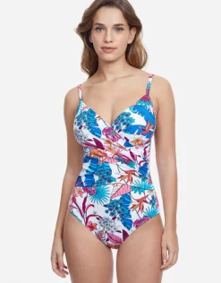 Bohemian Gypsy V Neck Swimsuit - White