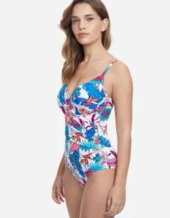 Bohemian Gypsy V Neck Swimsuit - White