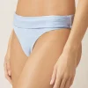 Bora Bora Fold Over Bikini Pant - Light Blue