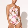 Botanique Peep Hole Swimsuit - Tangy Pink
