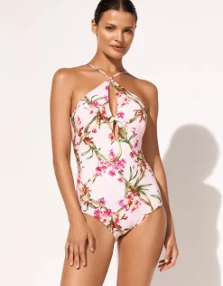 Botanique Peep Hole Swimsuit - Tangy Pink