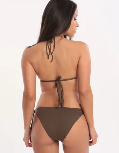 Cabana Boa Tie Bikini Bottom - Khaki