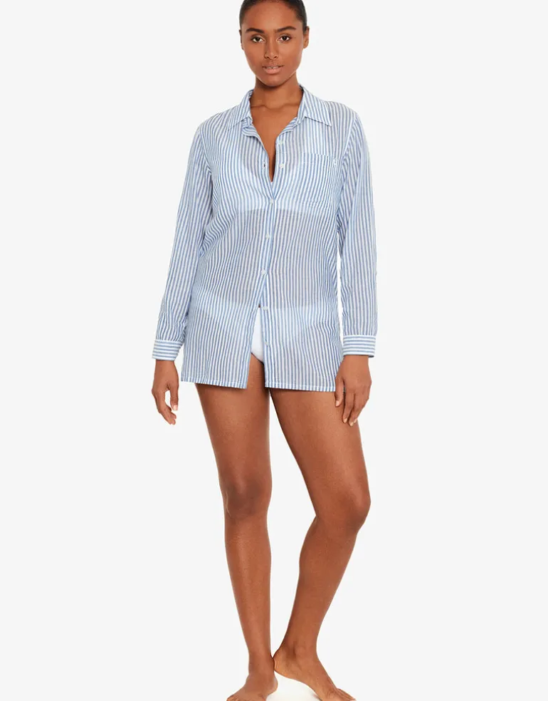 Camp Shirt - White Stripe