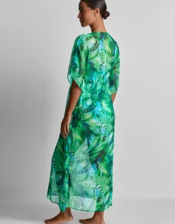 Cartago Palms Midi Kaftan - Multi