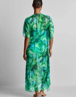 Cartago Palms Midi Kaftan - Multi