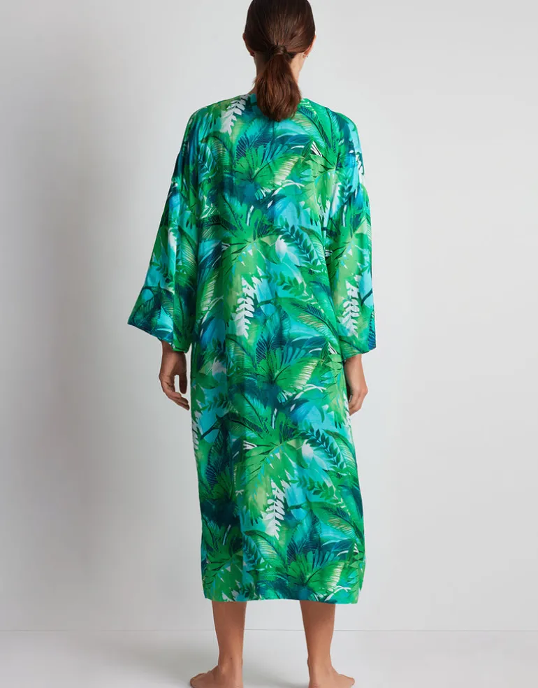 Cartago Palms Poolside Kimono Cover Up - Multi