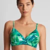 Cartago Palms Single Strap Twist Underwired Bikini Top - Multi