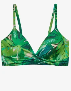 Cartago Palms Single Strap Twist Underwired Bikini Top - Multi