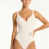 Casa Del Mar Plunge Swimsuit - Coconut