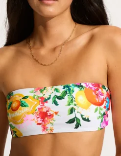 Ciao Bella Bandeau Bikini Top - White