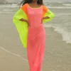 Clara Butterfly Kaftan - Hot Pink