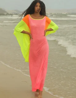 Clara Butterfly Kaftan - Hot Pink