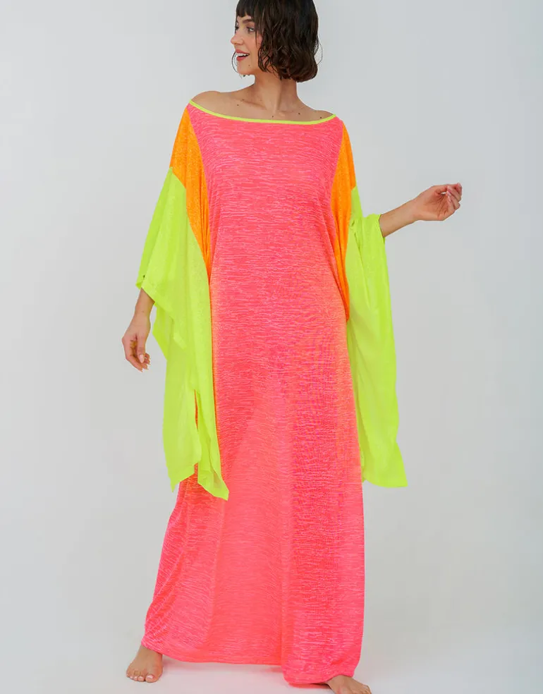 Clara Butterfly Kaftan - Hot Pink