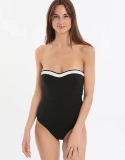 Classique Bandeau One Piece - Black White