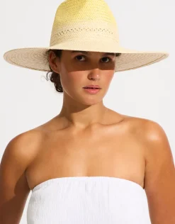 Colour Crush Wide Brim Hat - Citrus