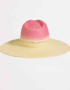 Colour Crush Wide Brim Hat - Fuchsia Rose