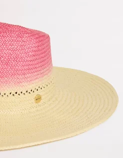 Colour Crush Wide Brim Hat - Fuchsia Rose