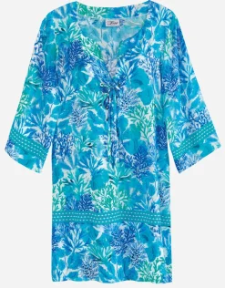 Coral Beach Tunic - Turquoise