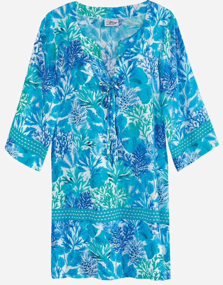 Coral Beach Tunic - Turquoise