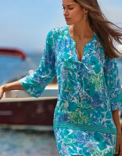 Coral Beach Tunic - Turquoise