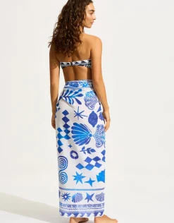 Corfu Sarong - Azure
