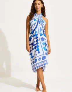 Corfu Sarong - Azure