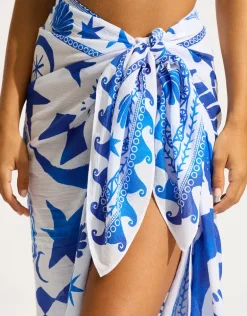 Corfu Sarong - Azure